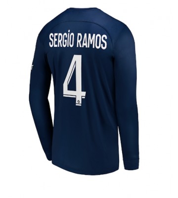 Paris Saint-Germain Sergio Ramos #4 Hjemmedrakt 2022-23 Langermet
